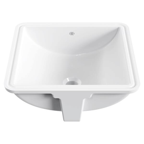 DXV D00426000 ster 16" Square Vitreous China Undermount Bathroom